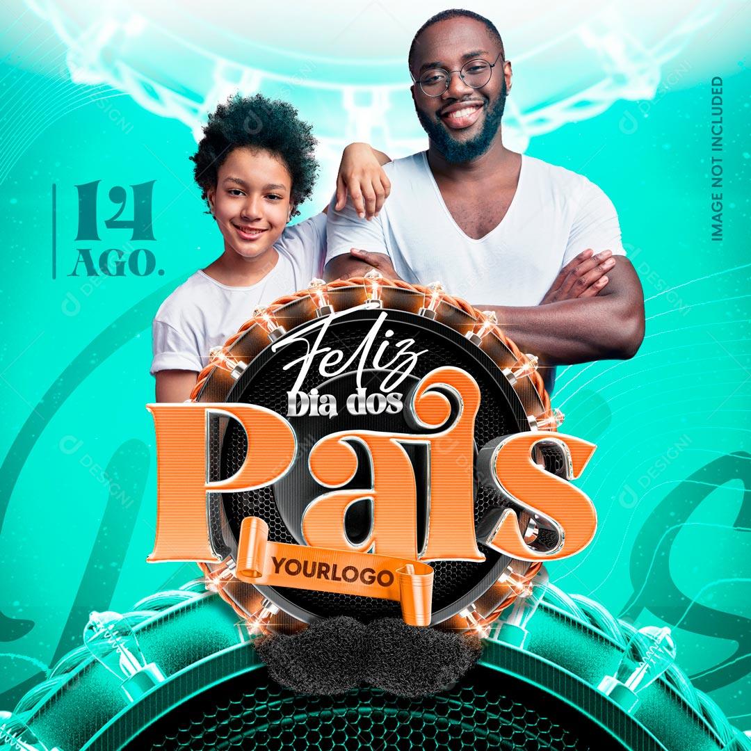 Feliz Dia Dos Pais Data Comemorativa Social Media PSD Editável