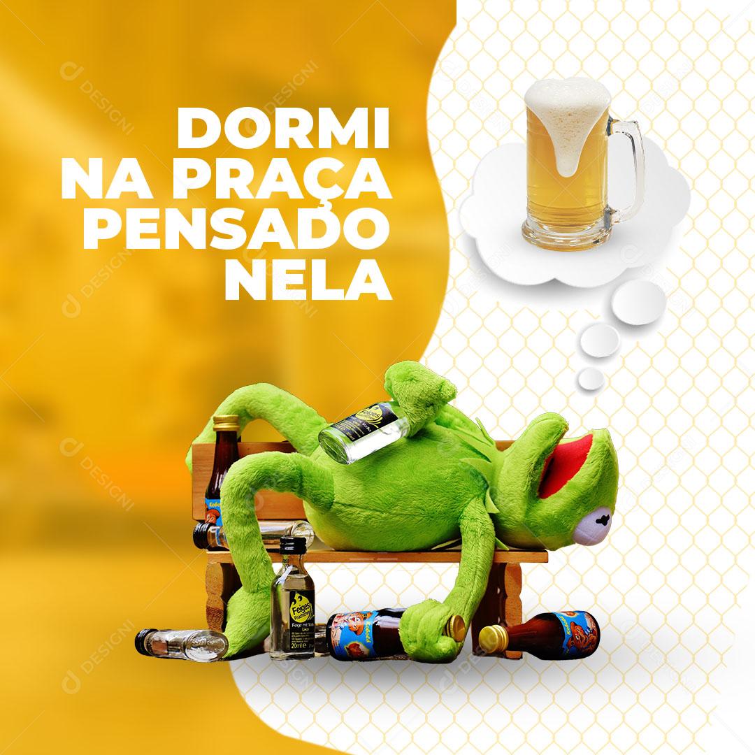 Post Bebidas Cerveja Social Media PSD Editável