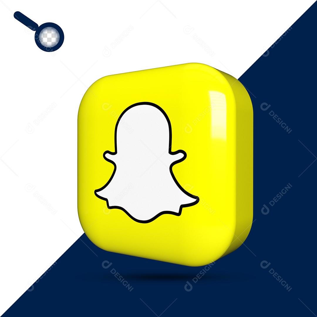 Snapchat Elemento 3D Para Composição PSD