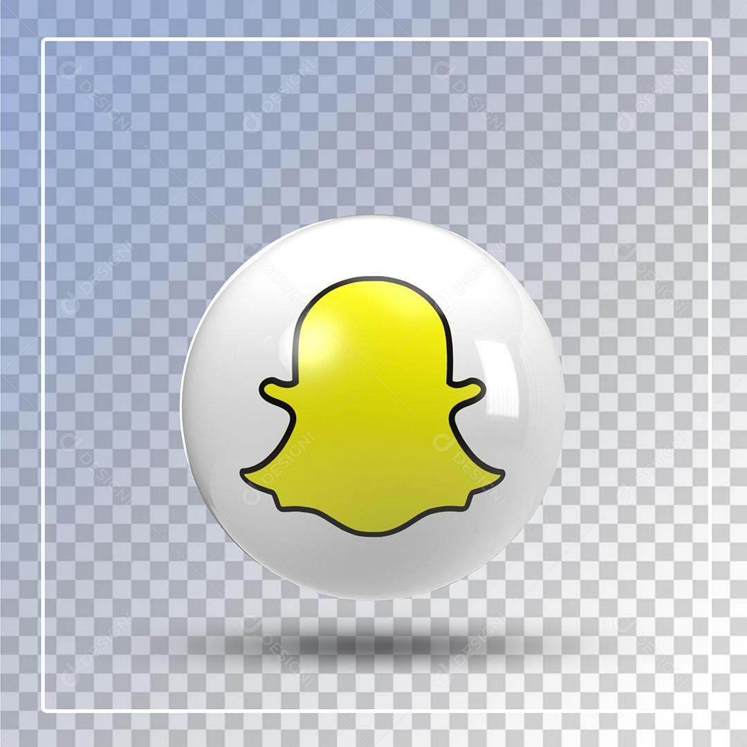 Elemento 3D Snapchat Para Composição PSD