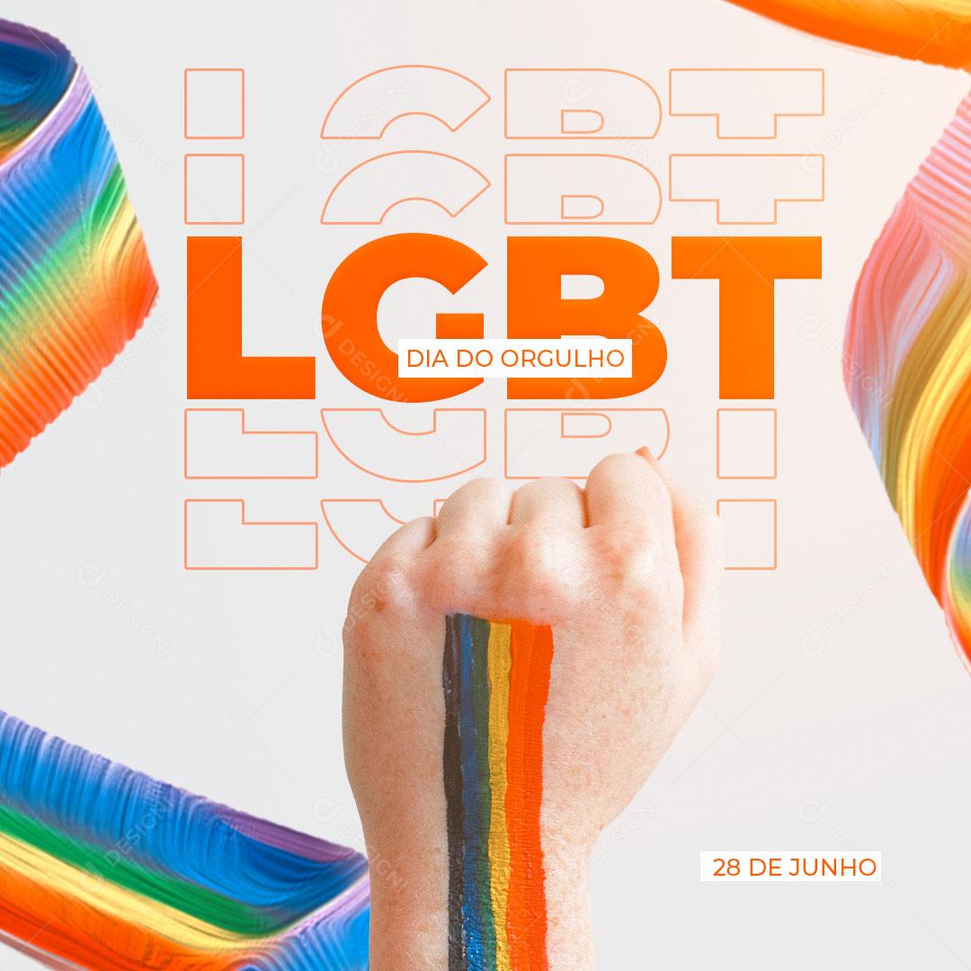 Dia do Orgulho LGBT 28 de Junho Liberdade Social Media PSD Editável