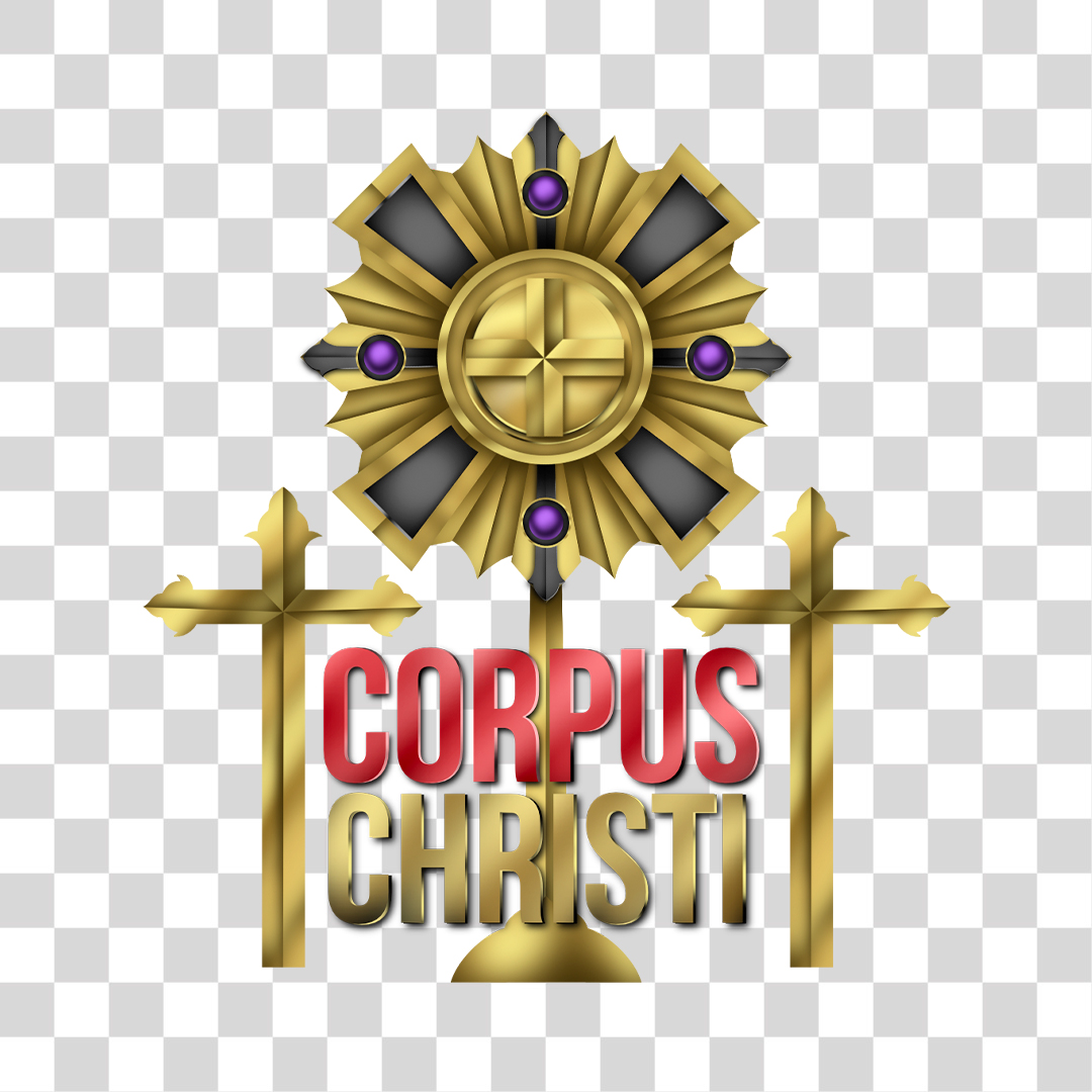 Corpus Christi Elemento 3D Para Composição PNG Transparente