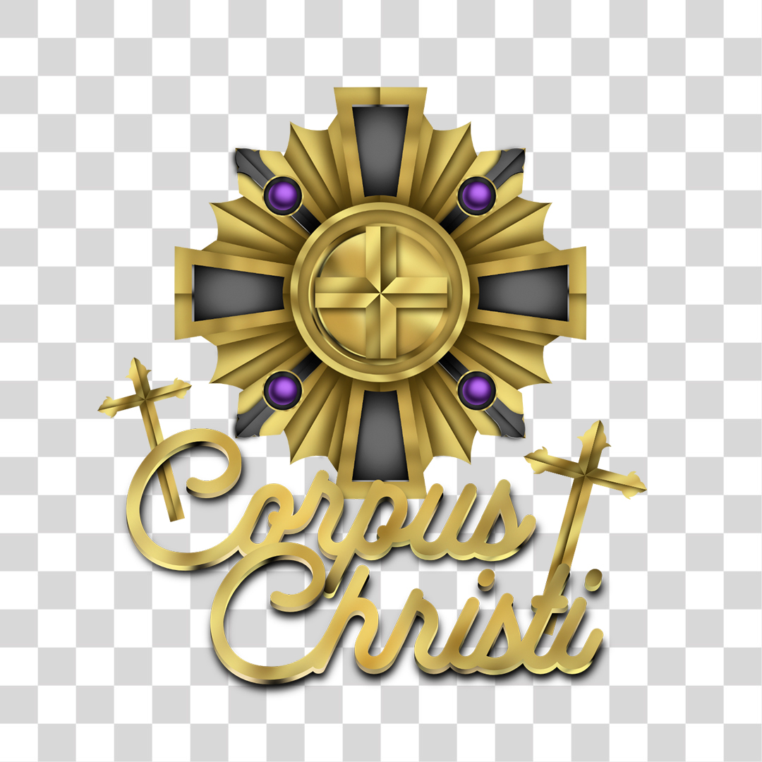 Corpus Christi Elemento 3D Para Composição PNG Transparente