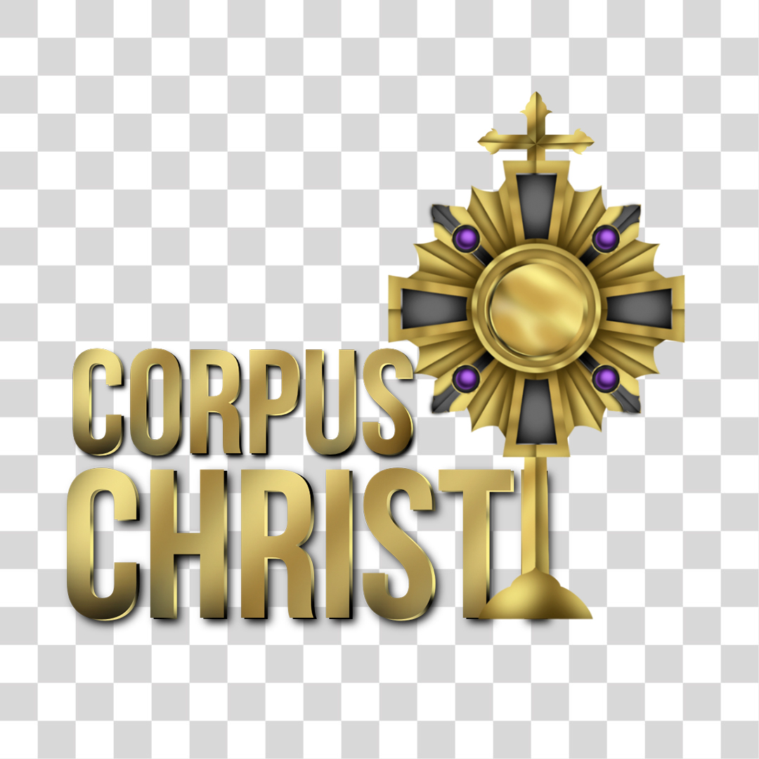 Corpus Christi Elemento 3D Para Composição PNG Transparente