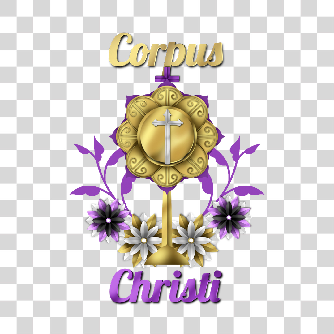 Corpus Christi Elemento 3D Para Composição PNG Transparente