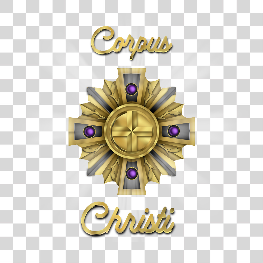 Corpus Christi Elemento 3D Para Composição PNG Transparente