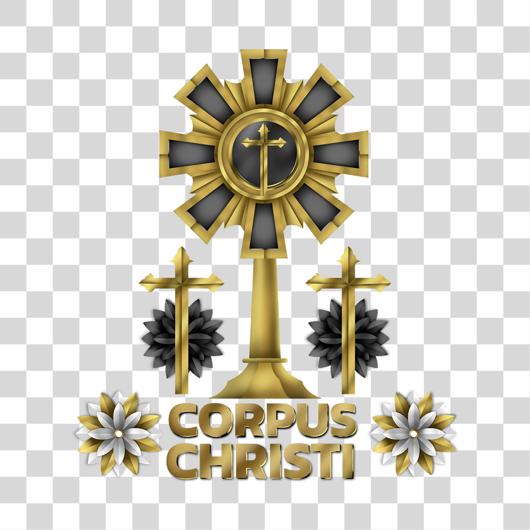 Corpus Christi Elemento 3D Para Composição PNG Transparente