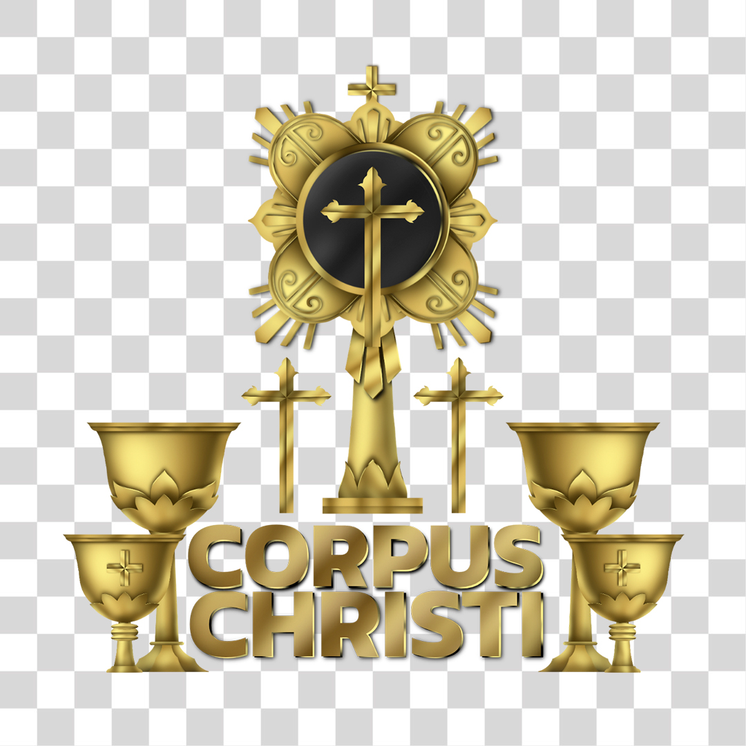 Corpus Christi Elemento 3D Para Composição PNG Transparente