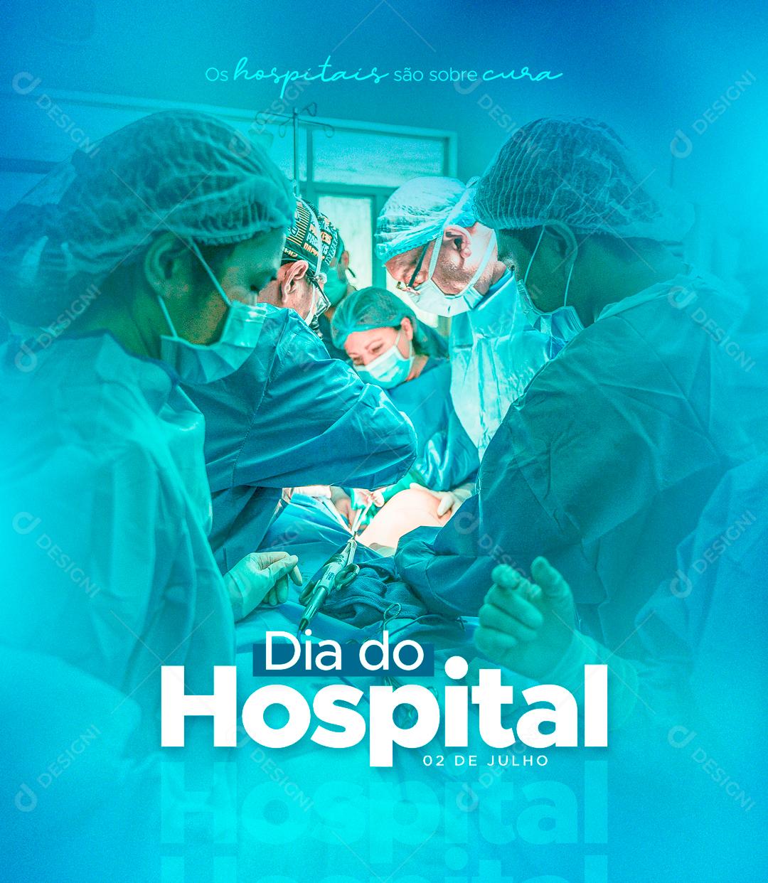 Dia Do Hospital Data Comemorativa 02 De julho Social Media PSD Editável