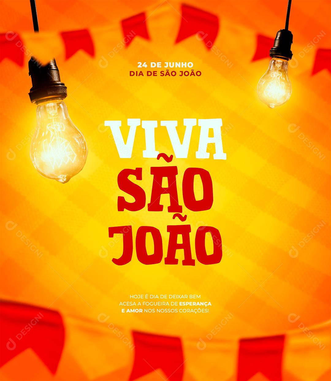 Social Media Viva São João Dia de São João 24 de Junho PSD Editável