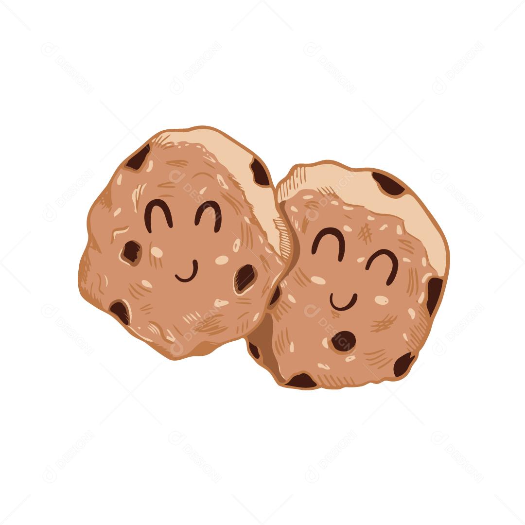 Ilustração de Biscoitos Apaixonados Vetor EPS