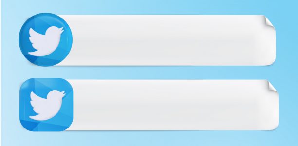 Logo Twitter Com Caixa de Mensagem Vetor EPS