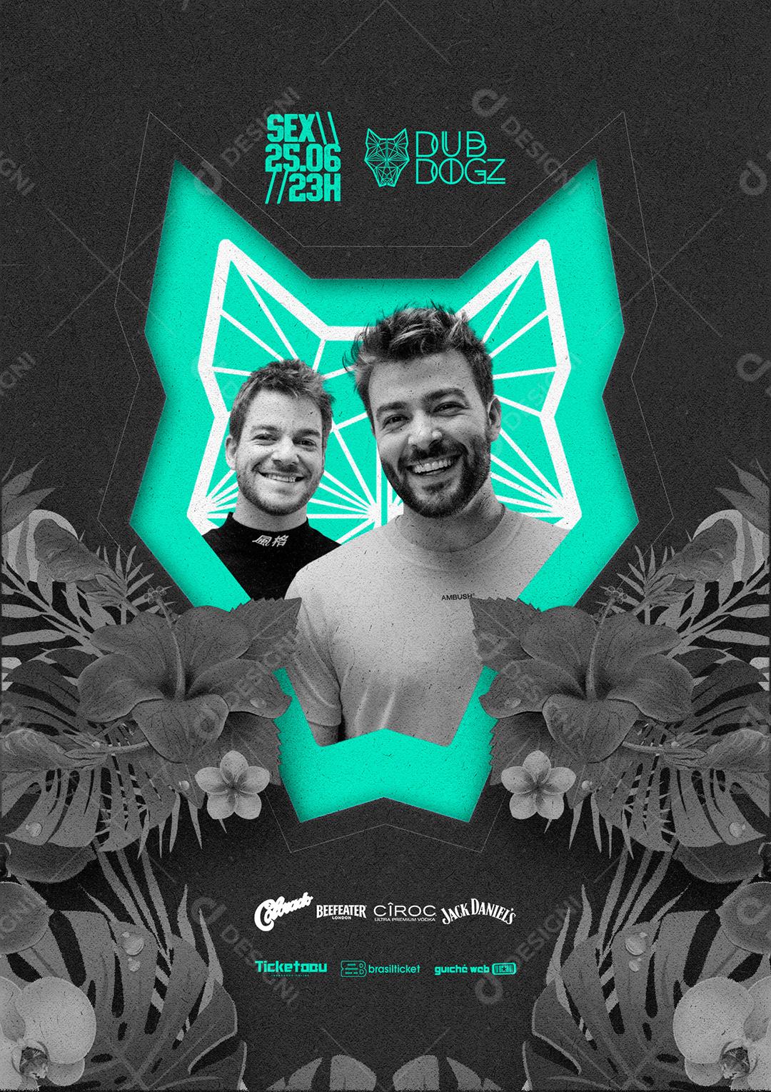 Sexta Dub Dogz Flyer Social Media PSD Editável