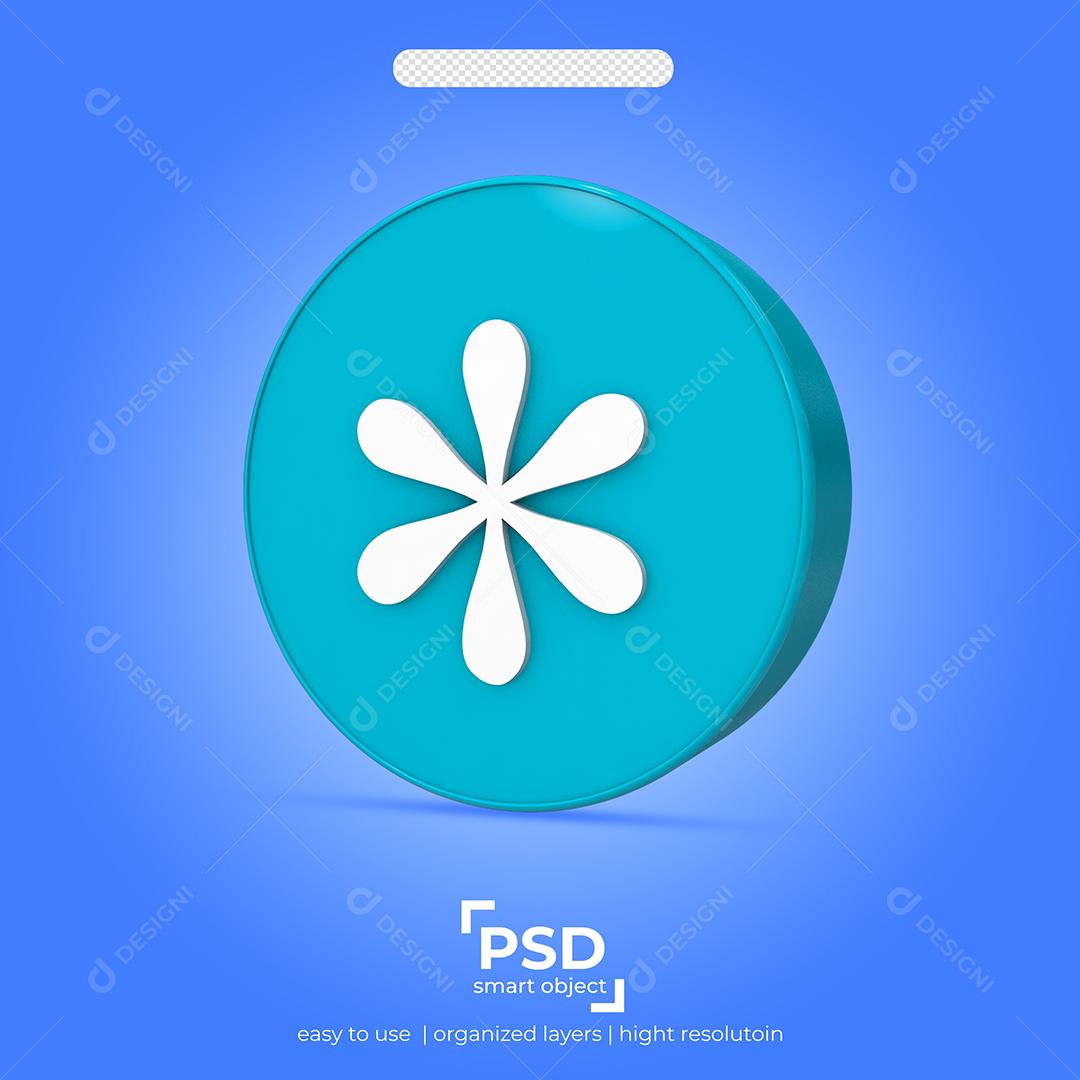 Elemento 3D Para Composição Galeria Fotos Vídeos PSD