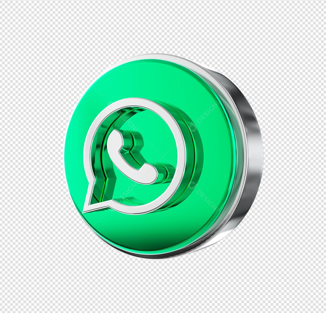 Whatsapp Ícone 3D Para Composição PSD