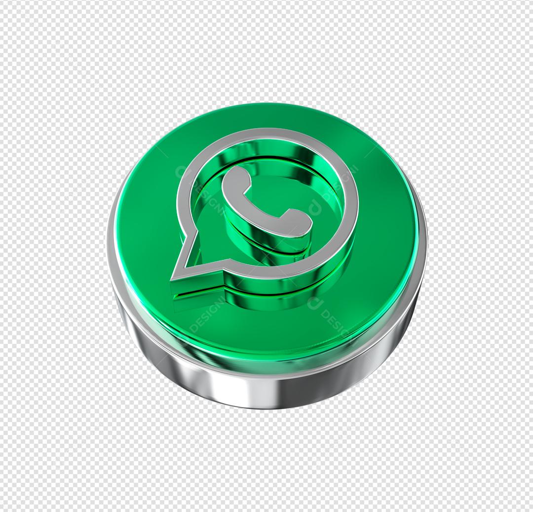 Whatsapp Ícone 3D Para Composição PSD