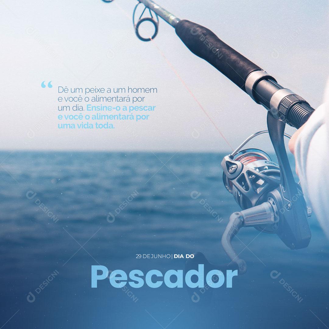 Social Media Dia do Pescador 29 de Junho PSD Editável