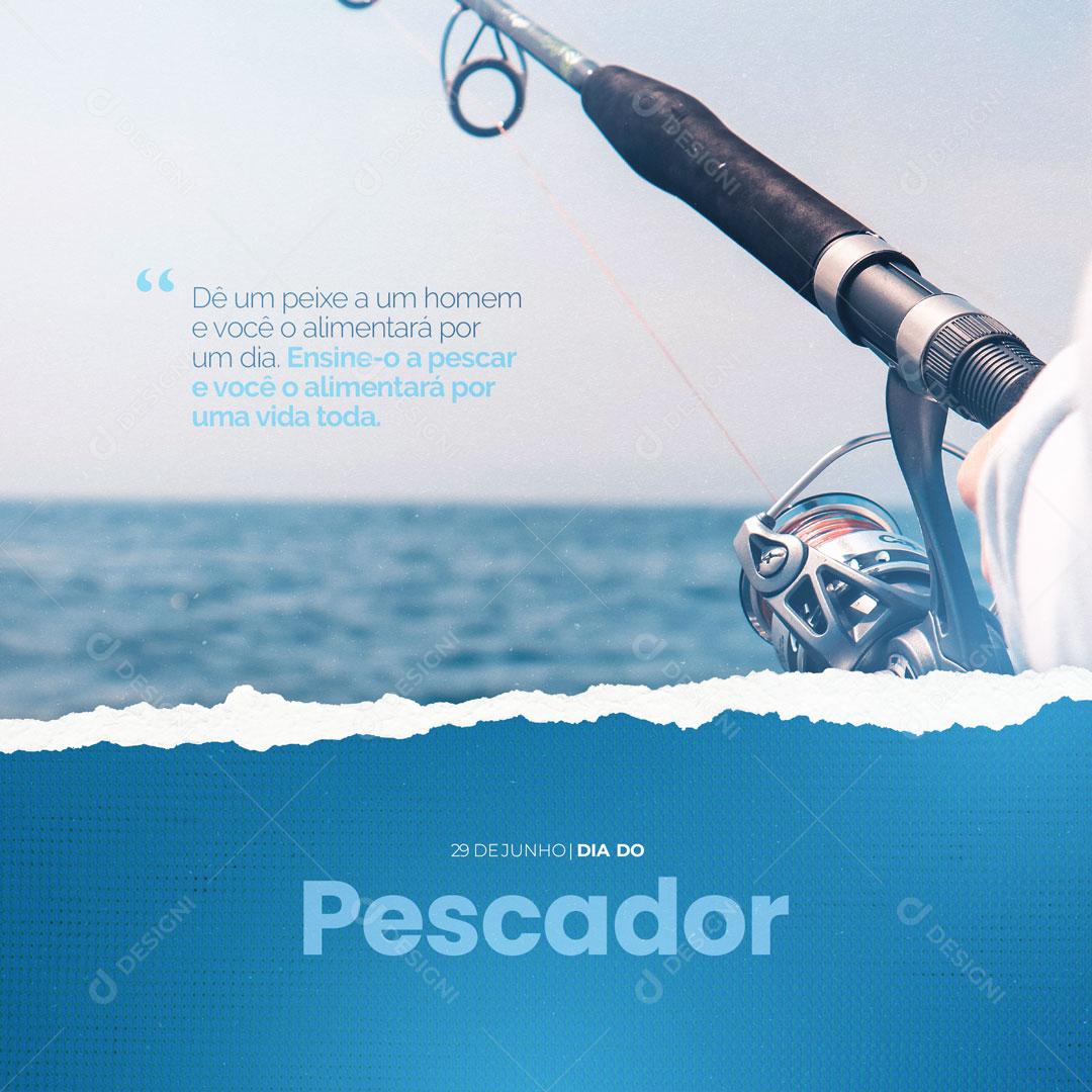 Dia do Pescador 29 de Junho Social Media PSD Editável