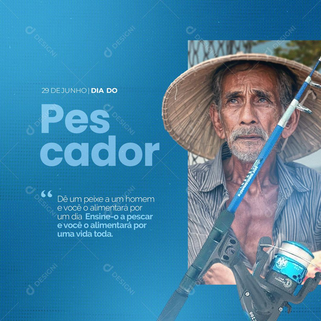 Social Media Dia do Pescador 29 de Junho PSD Editável