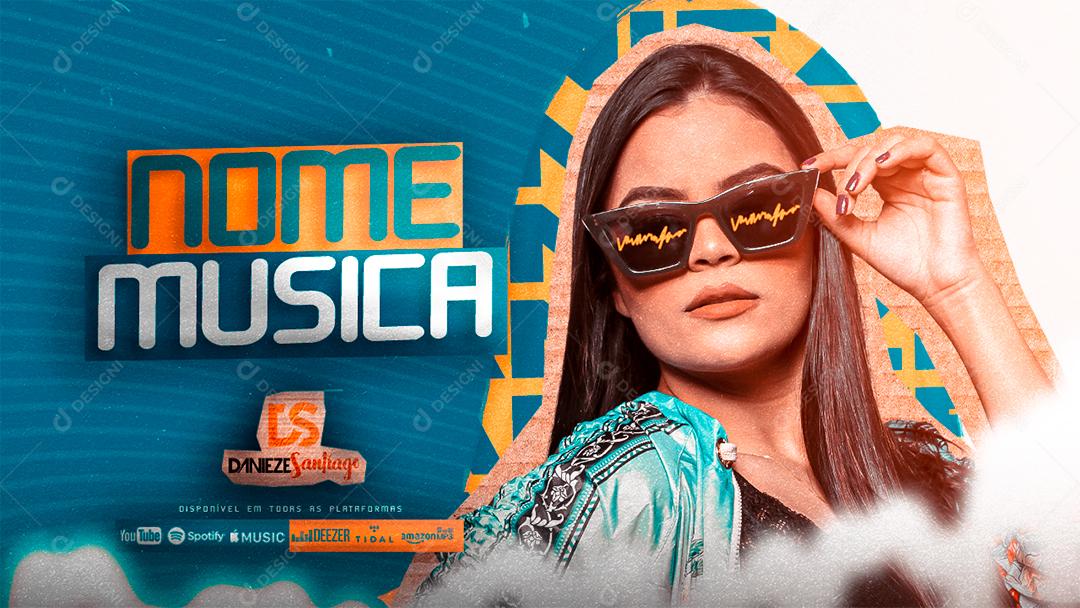 Flyer Banner Show Cantora Denieze Santiago Forró Social Media PSD Editável