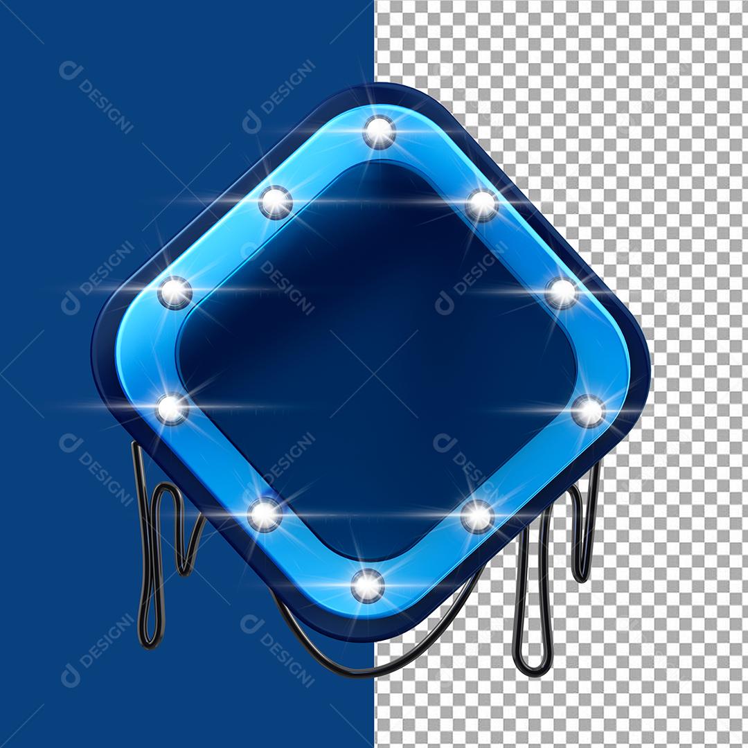 Elemento 3D Painel Para Composição PSD
