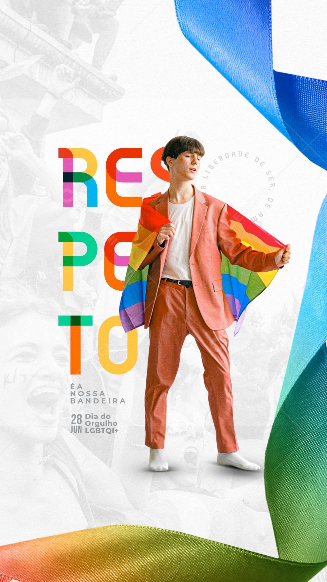 Dia do Orgulho LGBT 28 de Junho Restpieo Social Media PSD Editável