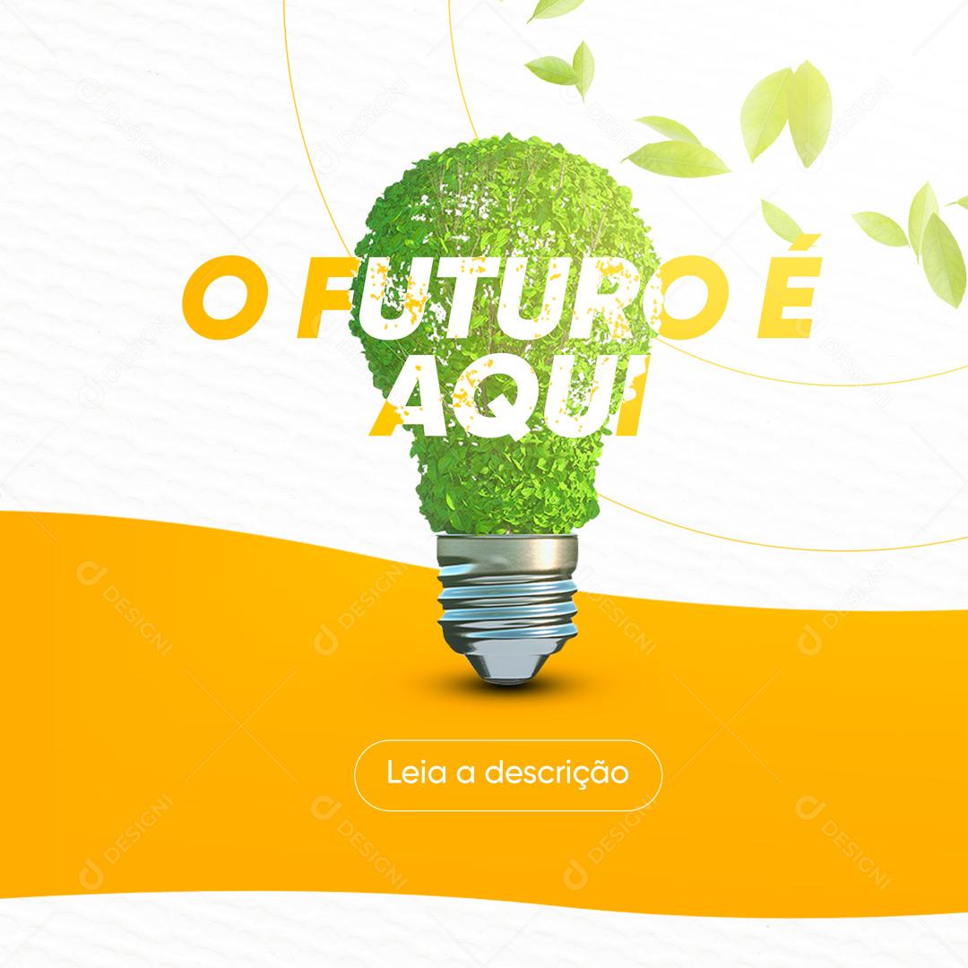 Social Media Energia Solar O Futuro é Aqui PSD Editável