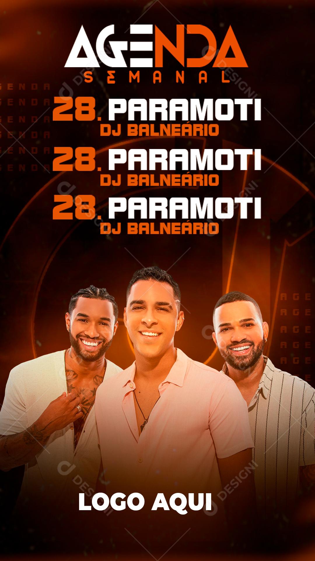 Flyer Story Banda Samba Pagode Social Media PSD Editável