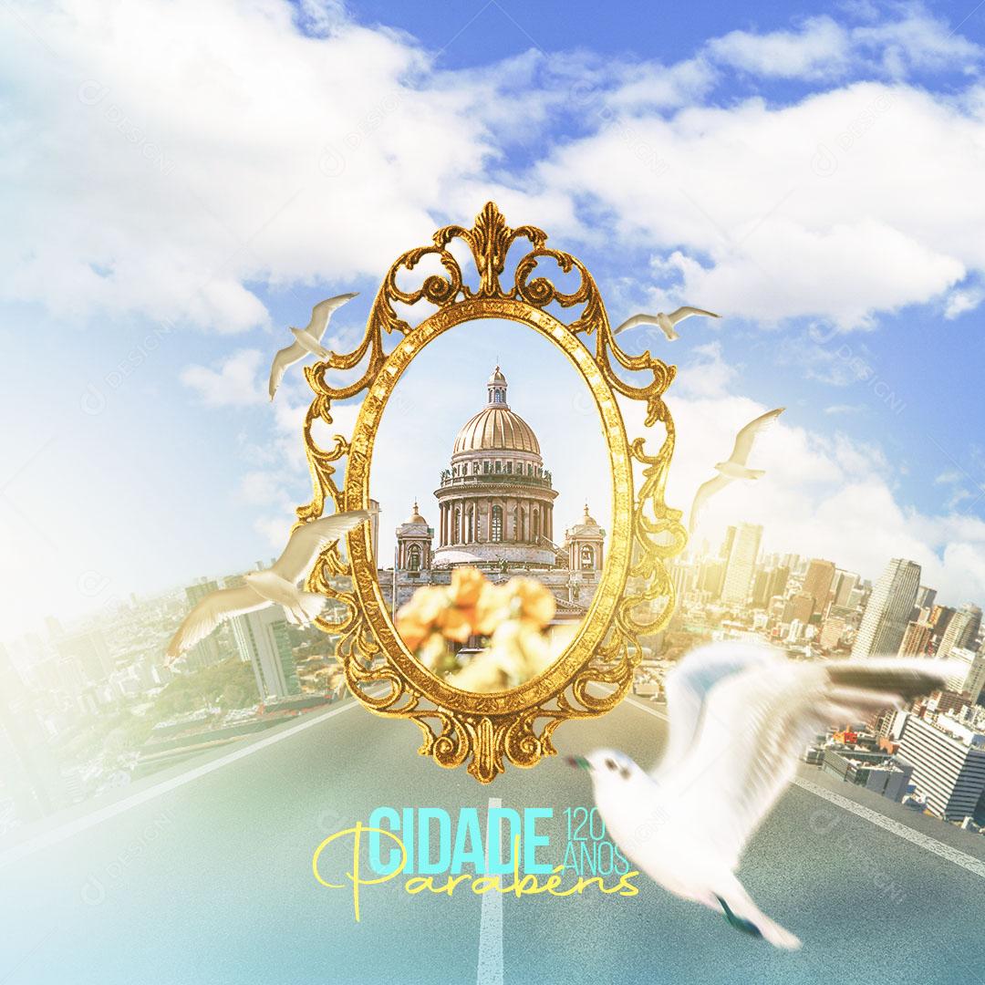 Social Media Aniversário de Cidade Parabéns PSD Editável