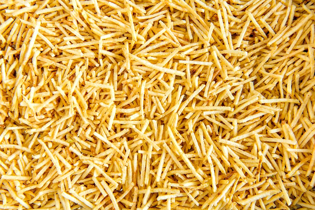 fundo de textura de batata palha.