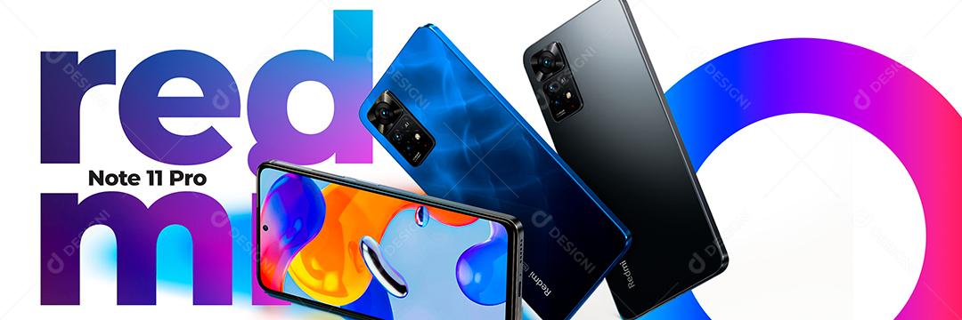 Social Media Carrossel Loja de Eletrônicos Celular Xiaomi Redmi Note 11 PRO PSD Editável