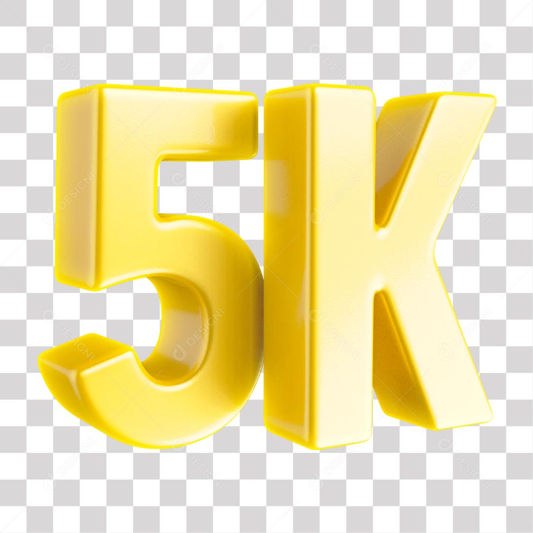 Elemento 3D 5K De Seguidores Dourado Para Composição PNG Transparente Sem Fundo