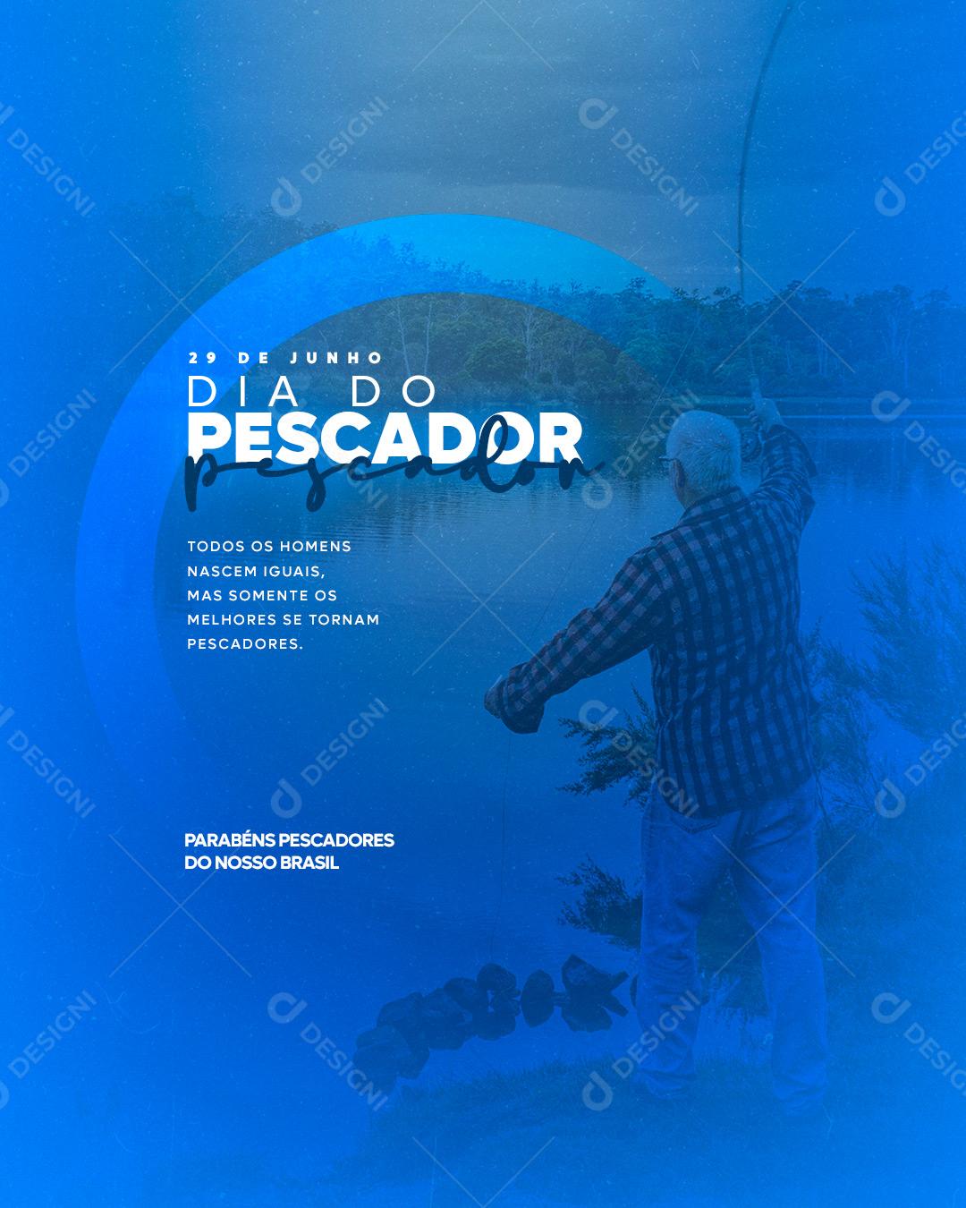 Social Media Dia do Pescador 29 de Junho PSD Editável