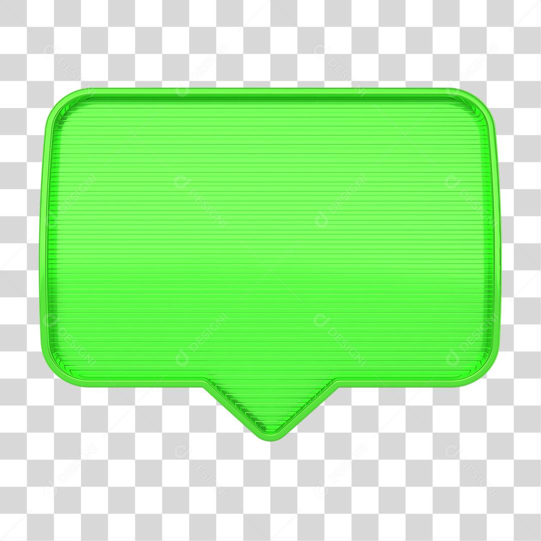 Ícone 3D Caixa Elemento para Composição PNG