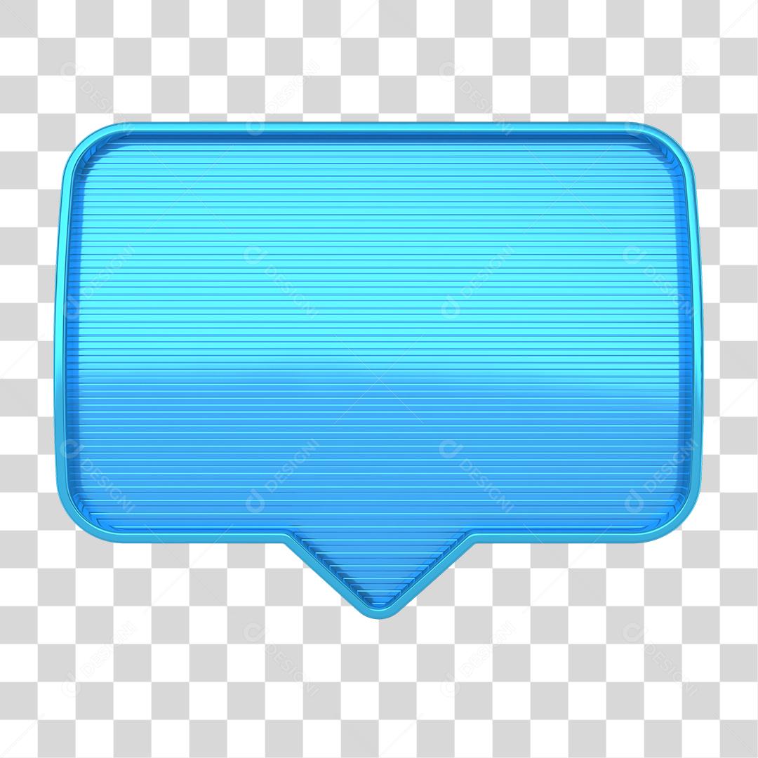 Ícone 3D Caixa Elemento para Composição PNG