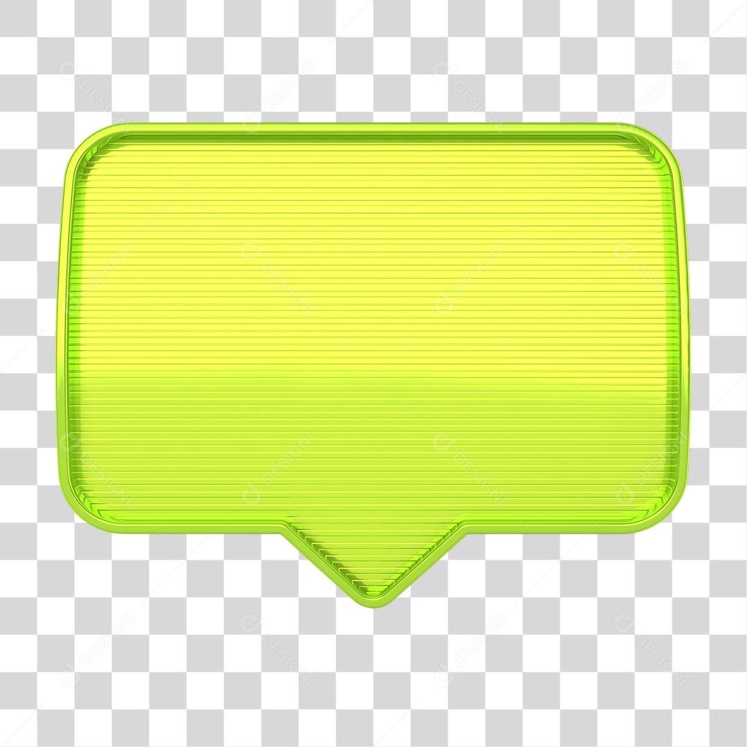 Ícone 3D Caixa Elemento para Composição PNG