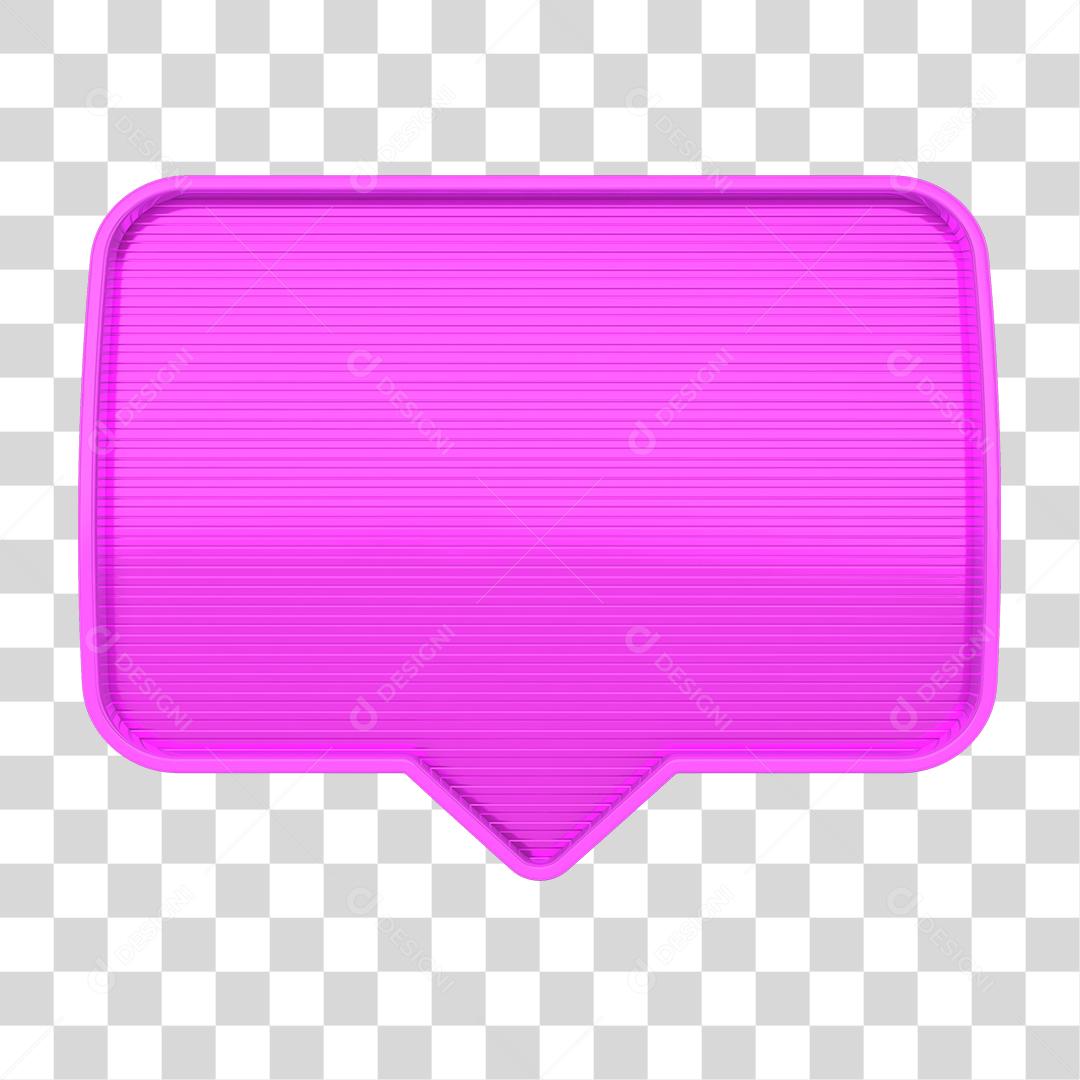 Ícone 3D Caixa Elemento para Composição PNG