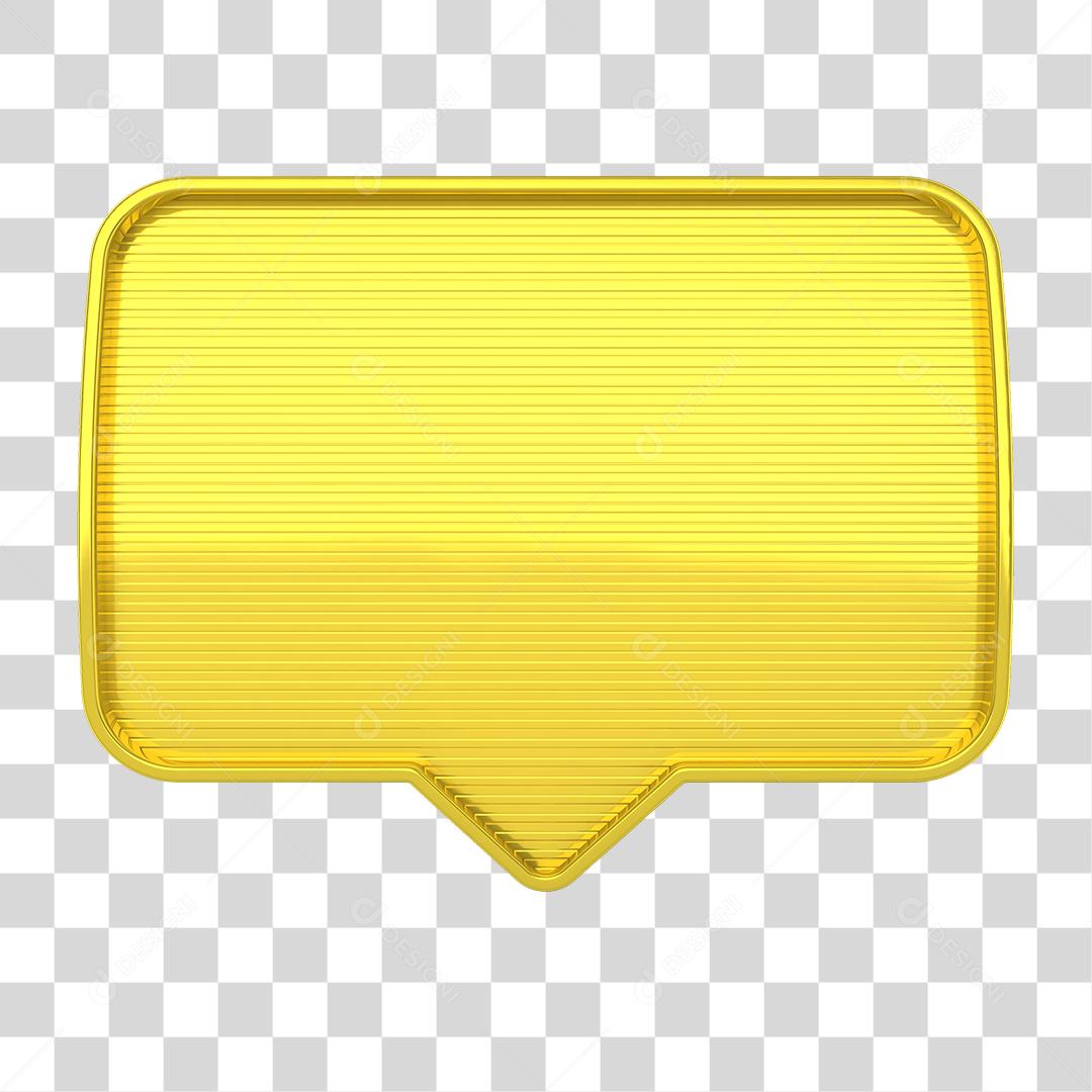 Ícone 3D Caixa Elemento para Composição PNG