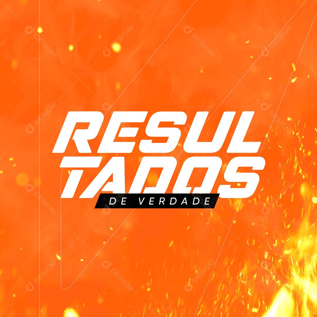 Post Academia Resultados de Verdade Social Media PSD Editável