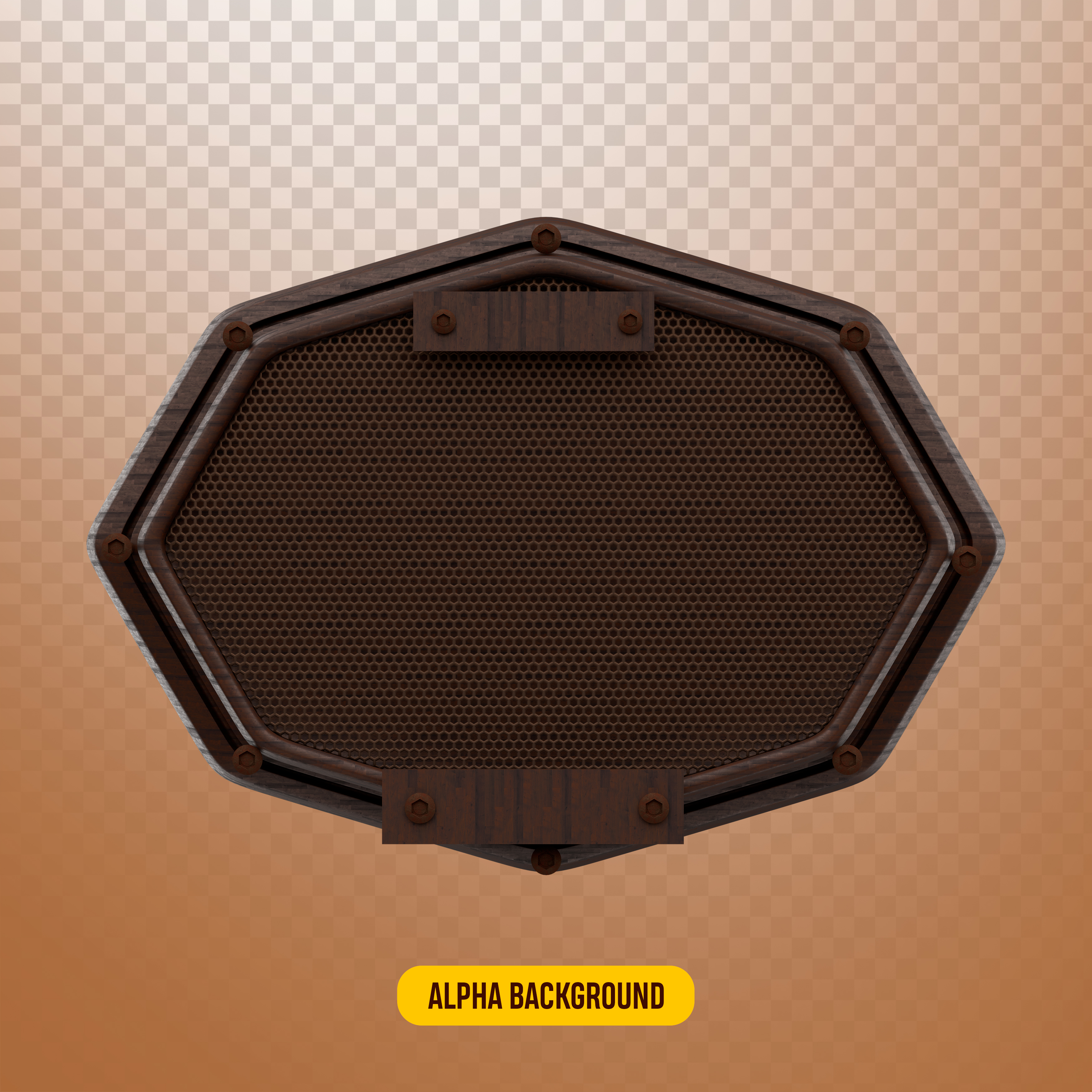 Placa de Madeira Elemento 3D Para Composição de Textos PNG Transparente