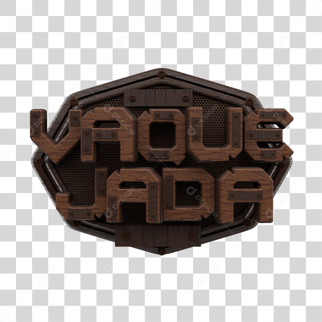 Selo 3D Vaquejada Elemento Para Composição PNG Transparente