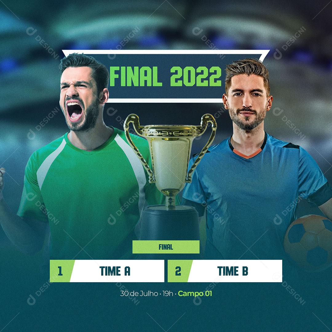 Social Media Futebol Final 2022 PSD Editável