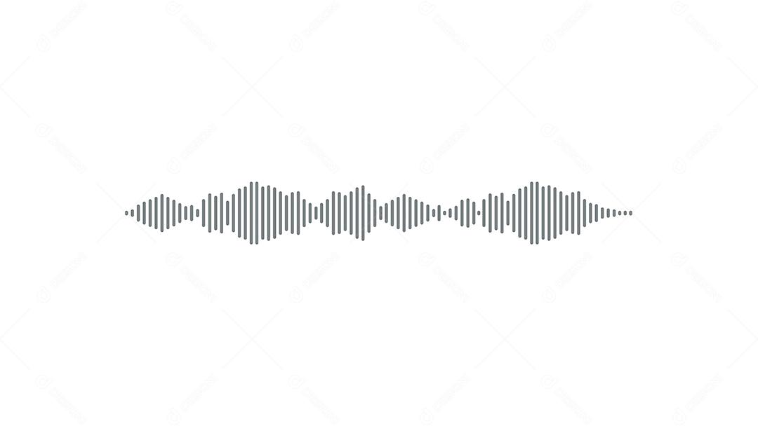 Mensagens de voz. Gravação de ondas de áudio no celular. Mensagem de voz