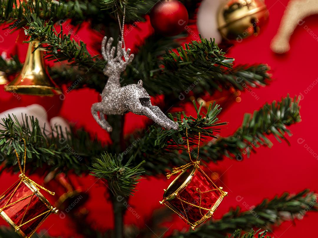 Arvore de natal decoracões feliz natal papai noel