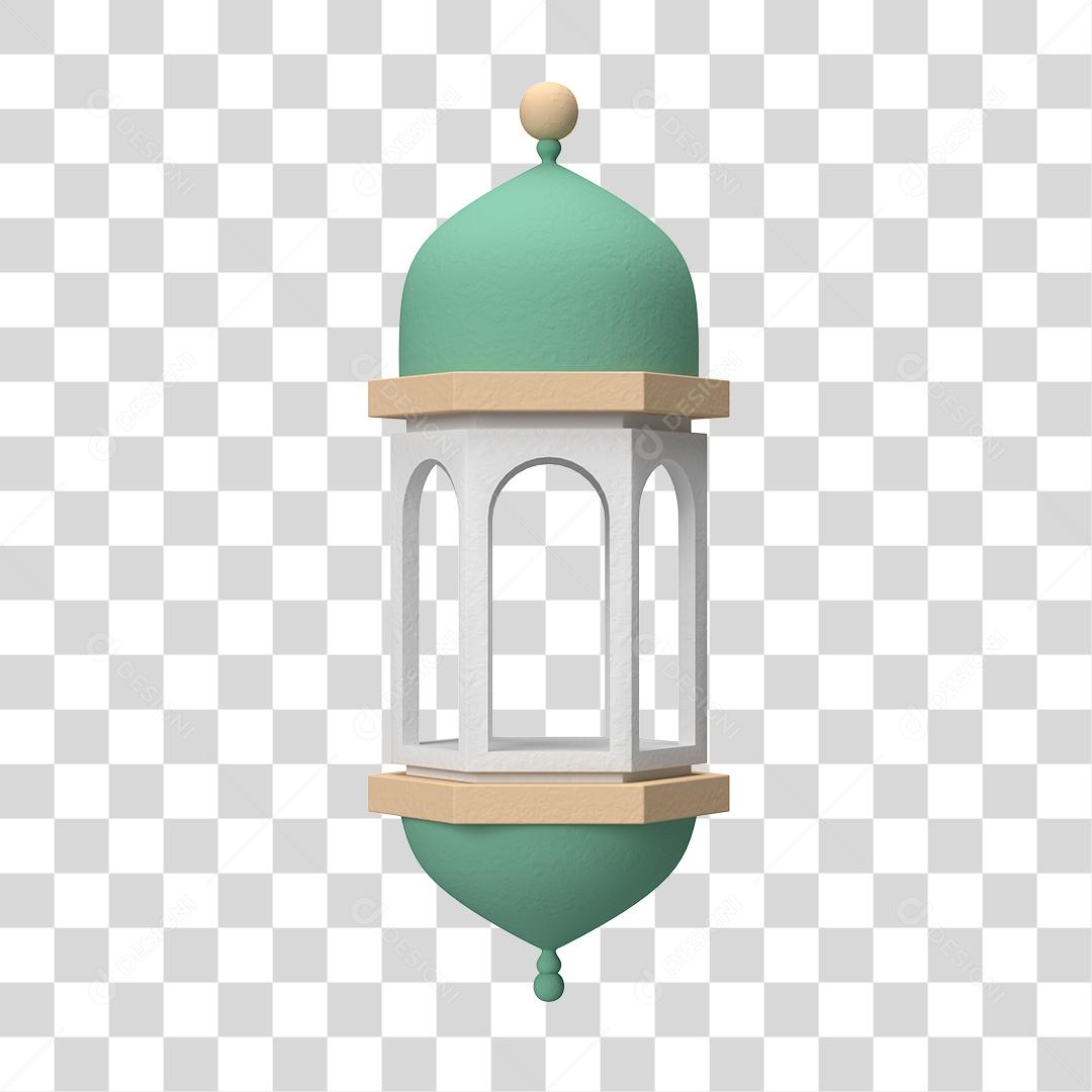 Desenho 3D Arquitetura árabe Lâmpada antiga PNG Transparente