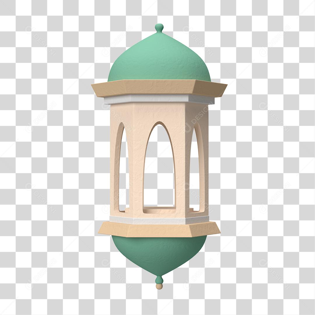 Desenho 3D Arquitetura árabe Lâmpada antiga PNG Transparente