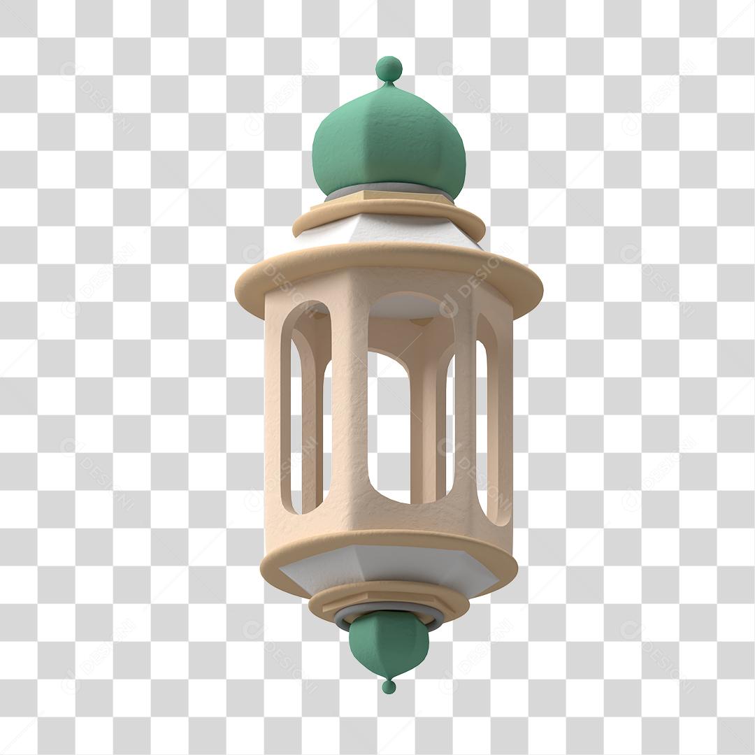 Desenho 3D Arquitetura árabe Lâmpada Lanterna antiga PNG Transparente