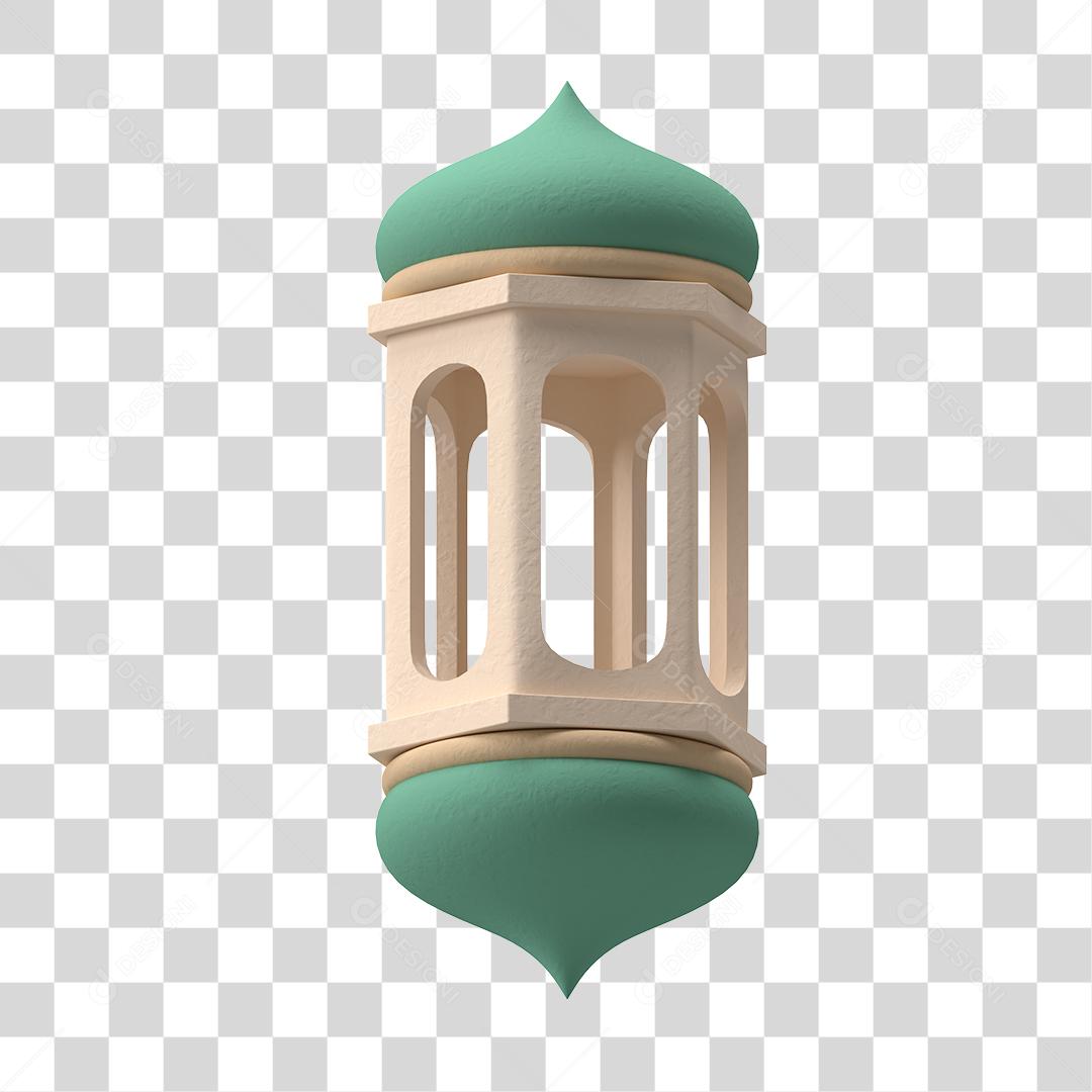 Desenho 3D Arquitetura árabe Lâmpada Lanterna antiga PNG Transparente