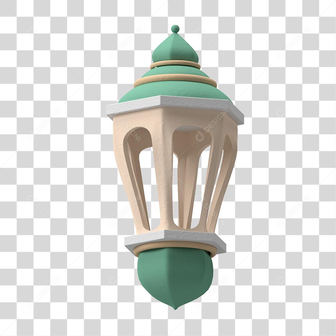 Desenho 3D Arquitetura árabe Lâmpada Lanterna antiga PNG Transparente