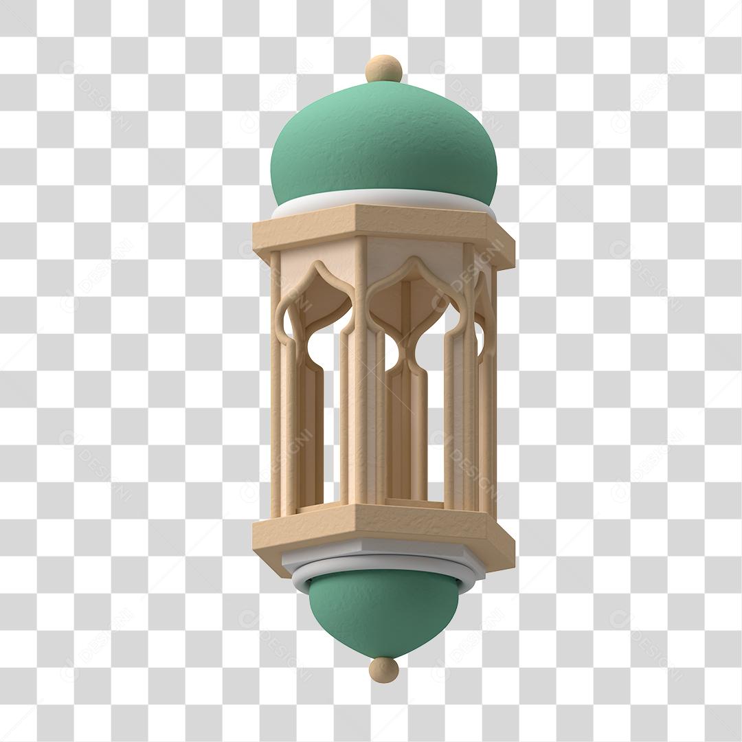Desenho 3D Arquitetura árabe Lâmpada Lanterna antiga PNG Transparente